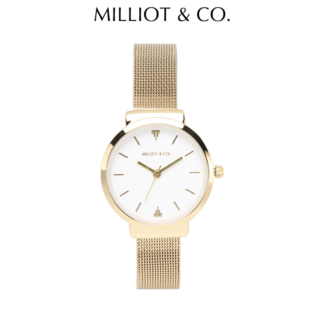 Milliot & Co Miya Rose Gold Mesh Strap Watch | Shopee Malaysia
