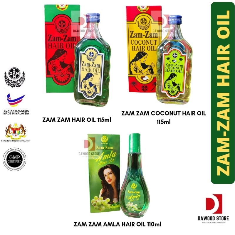 (Expiry 2026) Zam Zam Hair Oil & Coconut Hair Oil Minyak Rambut