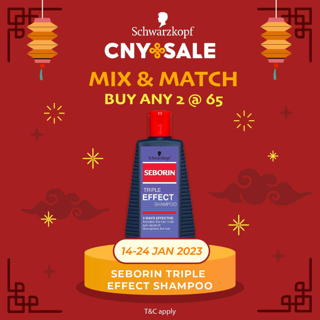 Schwarzkopf Seborin Triple Effect Shampoo (250ml) Shopee Malaysia