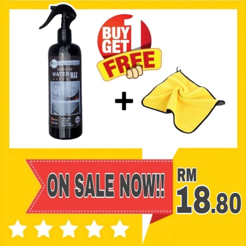 Water Coating Wax Pengilat Dan Penjagaan Cat Kereta Seperti Baru 500ML PERCUMA MICROFIBER