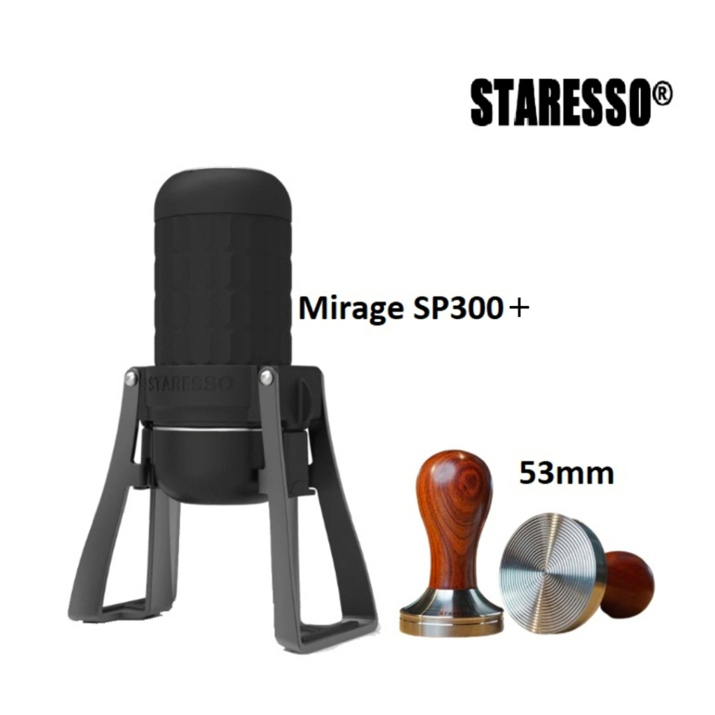 STARESSO SP300 MIRAGE PLUS Portable Espresso Maker with 53mm Tamper