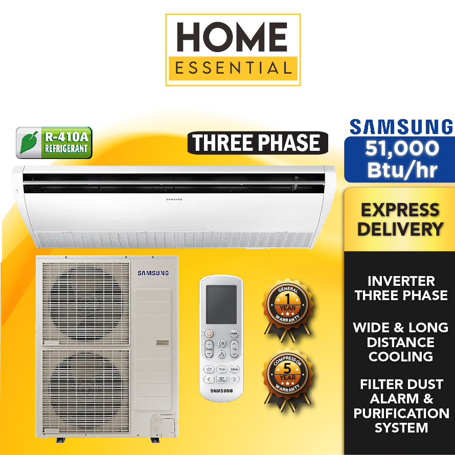 Samsung 51,000 Btu/hr Inverter Ceiling Suspended Air Conditioner ...