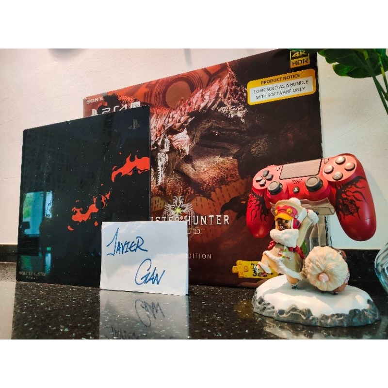 PS4 PRO MONSTER HUNTER WORLD Limited Edition Full Set With Box   My 11134207 23010 Ll6aqz8zwymvb3