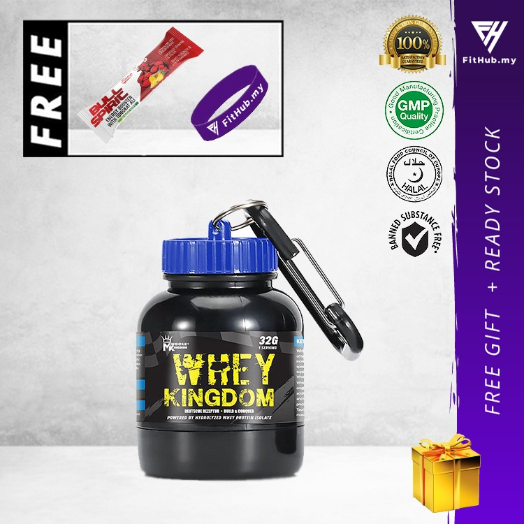 Muscle Kingdom Mini Container Funnel Protein Key Chain Protein Bottle Refill Protein Powder