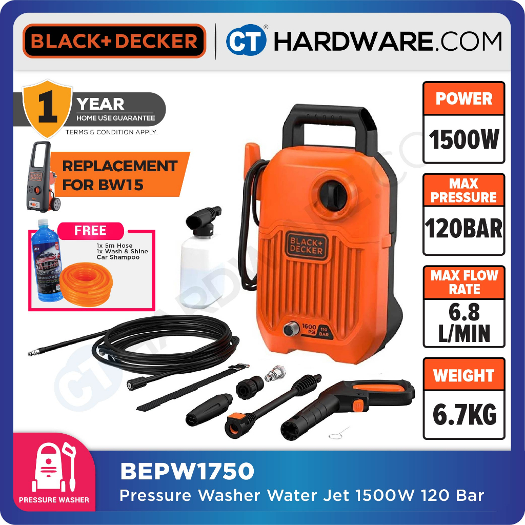 BLACK & DECKER BEPW1750 [ REPLACED MODEL FOR BW15 ]