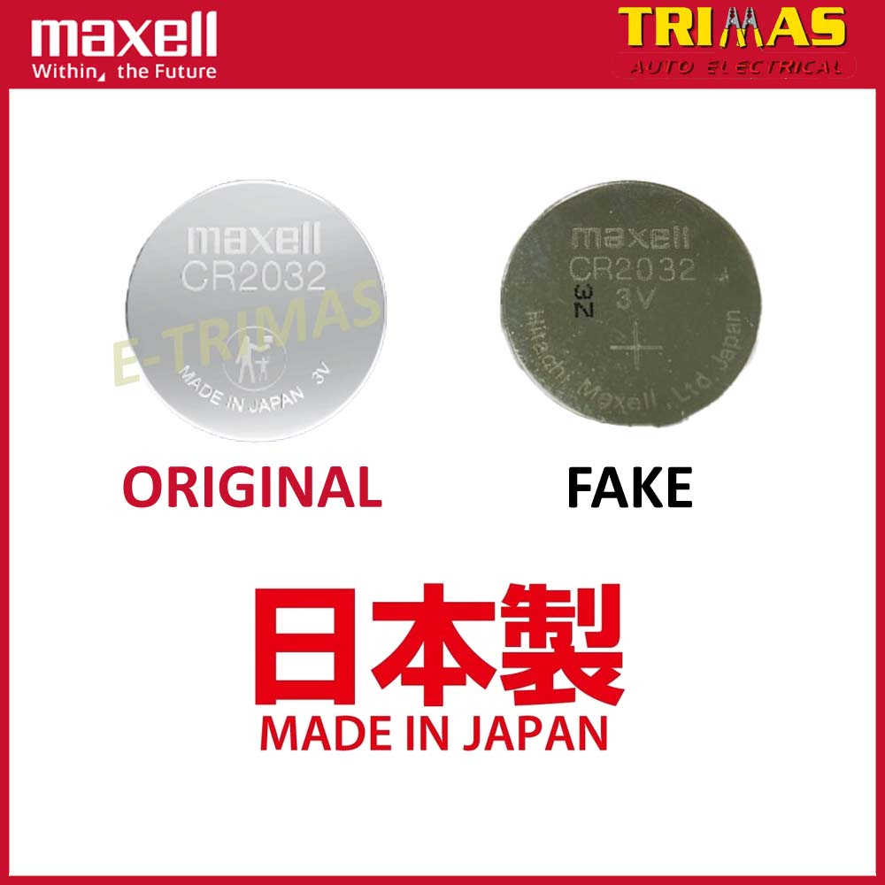 ORIGINAL Maxell Japan CR2032 CR2025 CR2016 CR1620 CR1616 CR1220 CR1632 Lithium Battery 3V Remote Watch Casio G-Shock