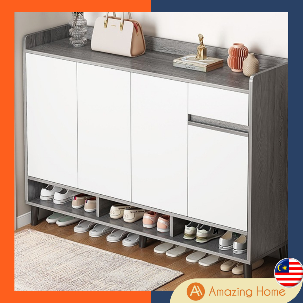 AmazingHome Shoe Shoe Rack Shoes Rak Kasut Bertutup (2