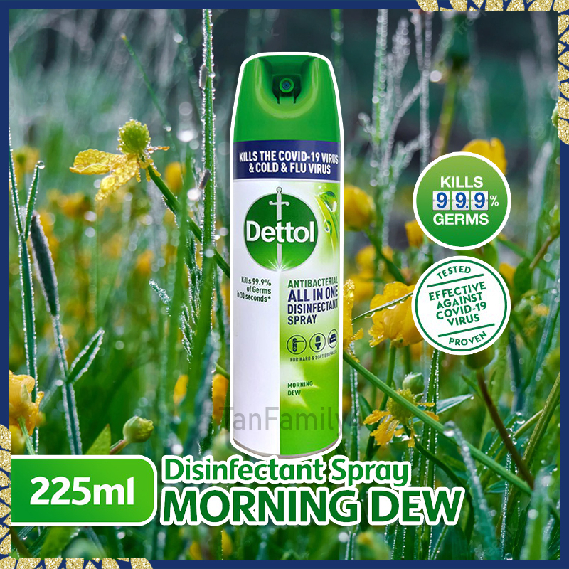 Dettol Disinfectant Spray Ml Morning Dew Kills Of Viruses Germs Bacteria Shopee