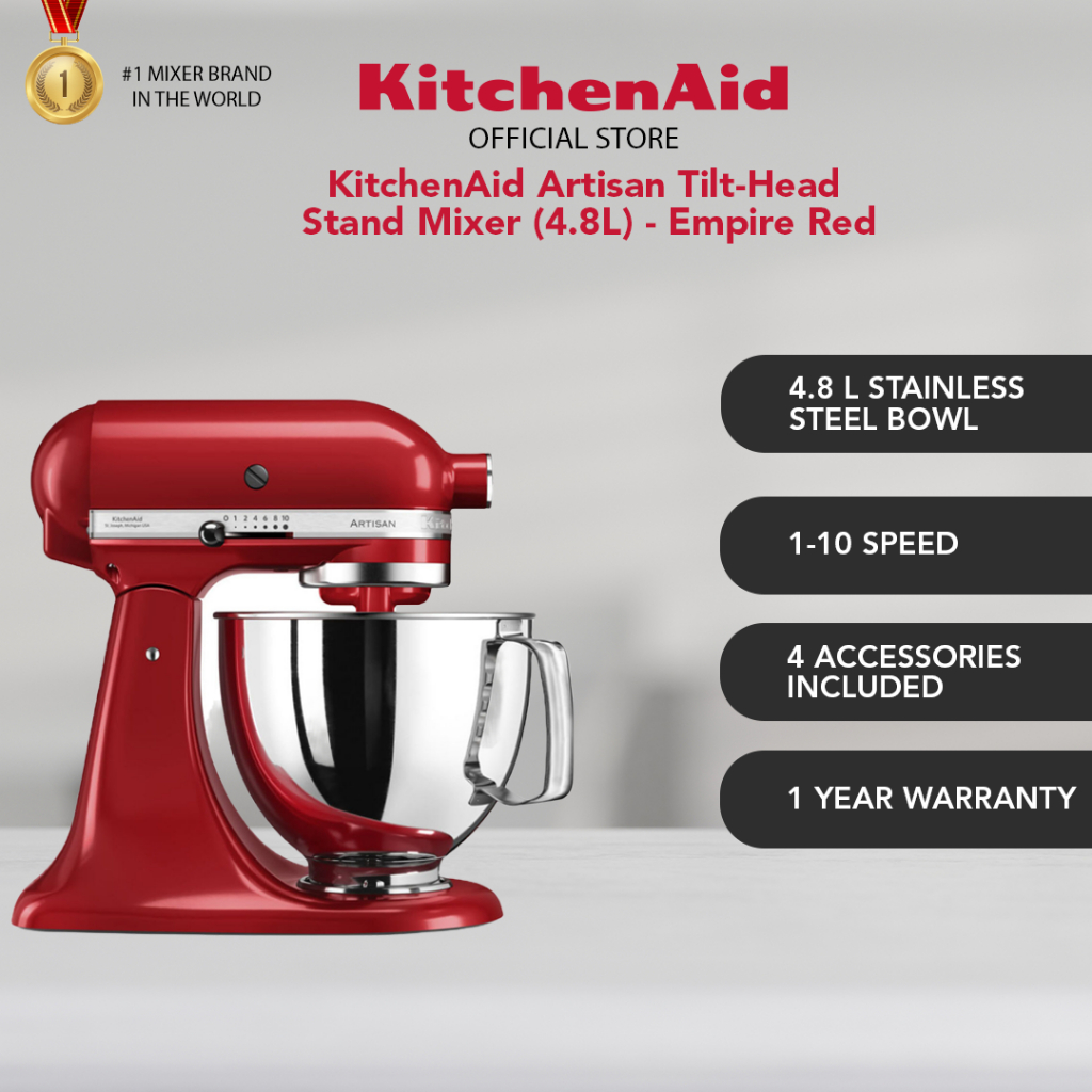 KitchenAid Artisan TiltHead Stand Mixer (4.8L) 5KSM125 Shopee Malaysia