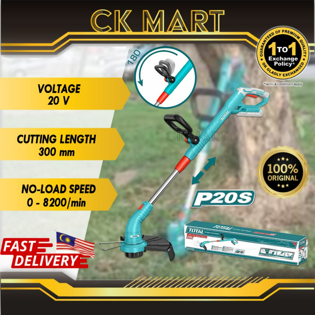 TOTAL TGTLI20018/TGTLI20301 20V LITHIUM-ION GRASS TRIMMER | MESIN POTONG RUMPUT BATERI | 割草機 | 除草機 | Mini