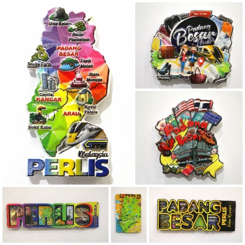 [B12] PERLIS - Padang Besar Fridge Magnet Collection / Refrigerator Magnets Tourist Attraction