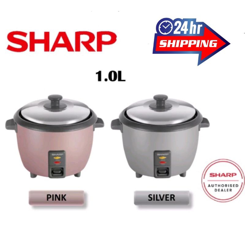 Sharp Rice Cooker Non-stick Rice Cooker Steam Tray 1.0 Litre KSH108SL KSH108PK