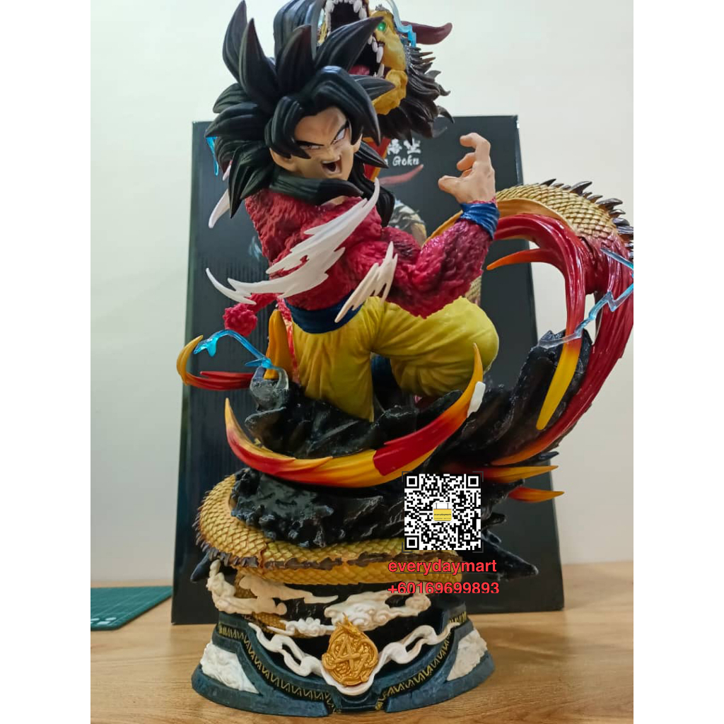 DRAGON BALLSUPER SAIYAN 4 GOKU GT 46cmACTION FIGURE TOYS STATUES七龙珠GT超四悟空手办模型