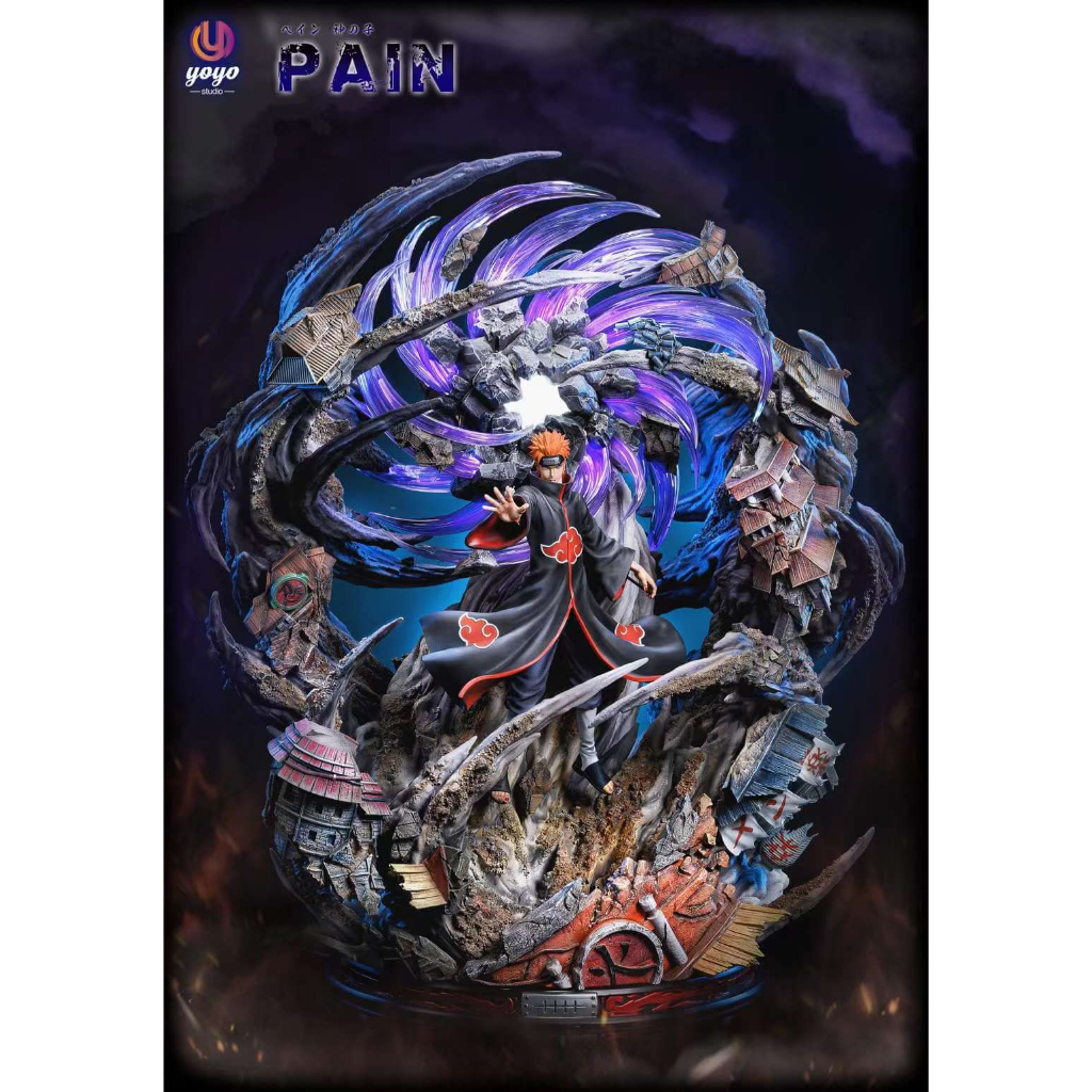 YoYo Studio Naruto Shippuden Series 001 Pain Akatsuki Resin Statue