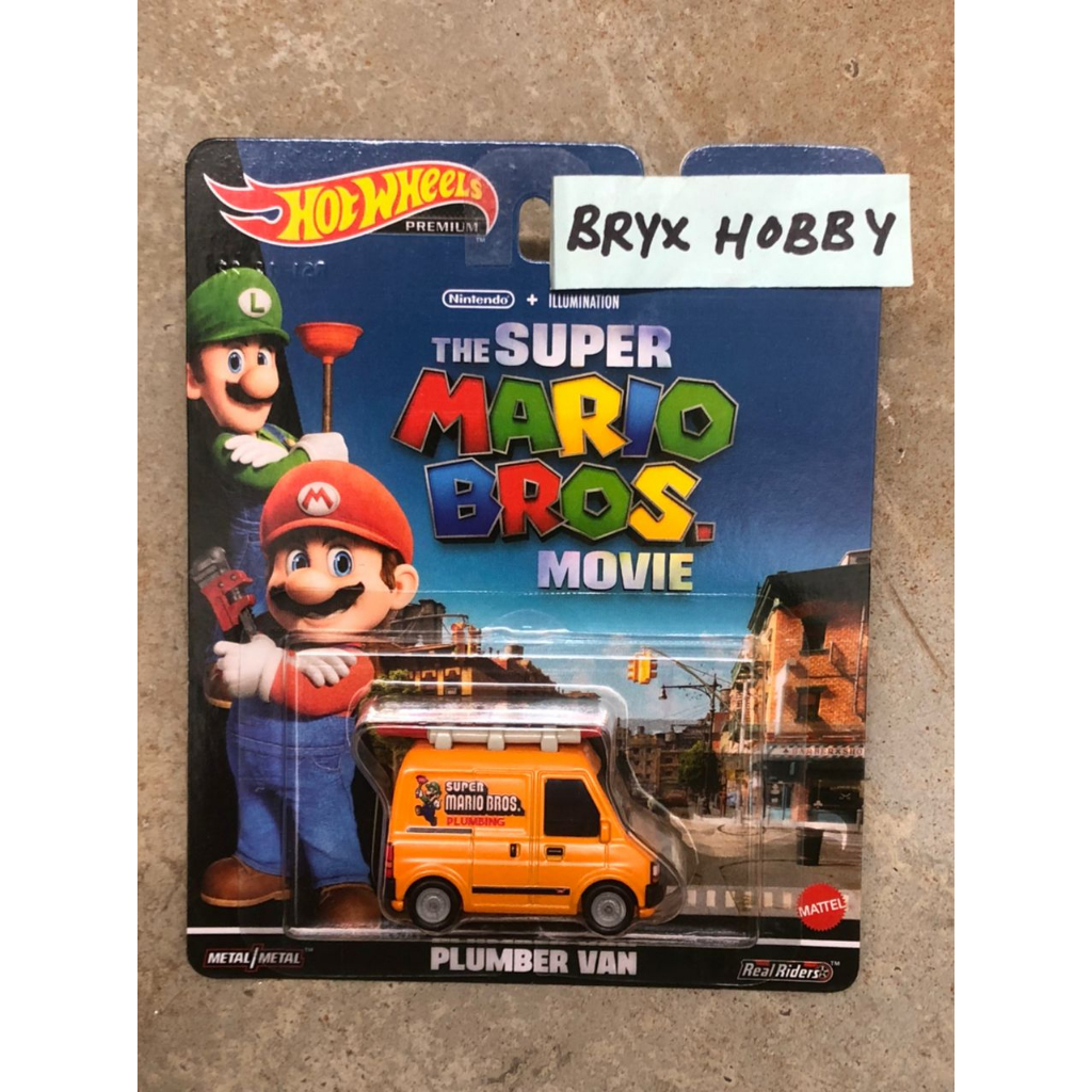 Hot Wheels 2023 Retro Entertainment The Super Mario Bros Movie Plumber Van Hkc19 Orange 2847