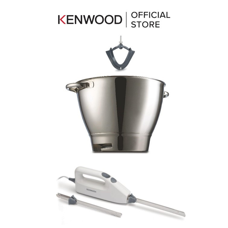 Kenwood Chef Bowl with Handles 4.6L + Creaming Beater 4.6L + Kenwood