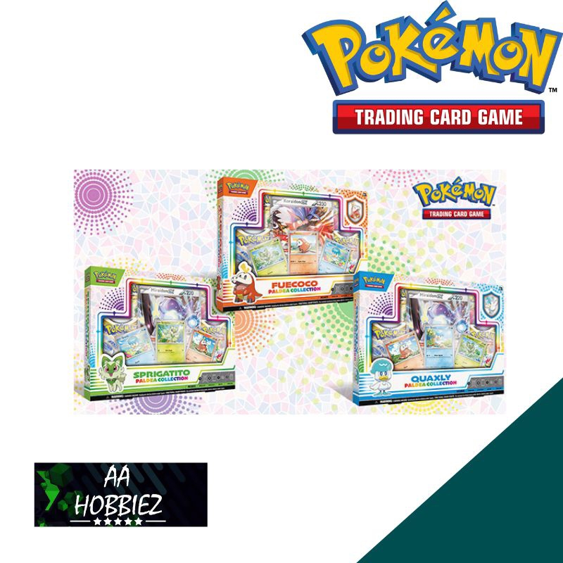 Pokemon TCG Paldea Collection Fuecoco Quaxly Sprigatito Shopee