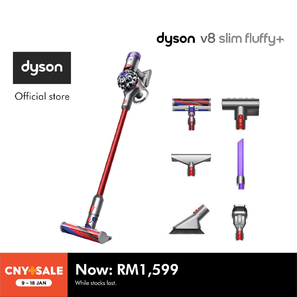 Dyson V8 Slim ™ Fluffy+ Cordless Vacuum cleaner Shopee Malaysia