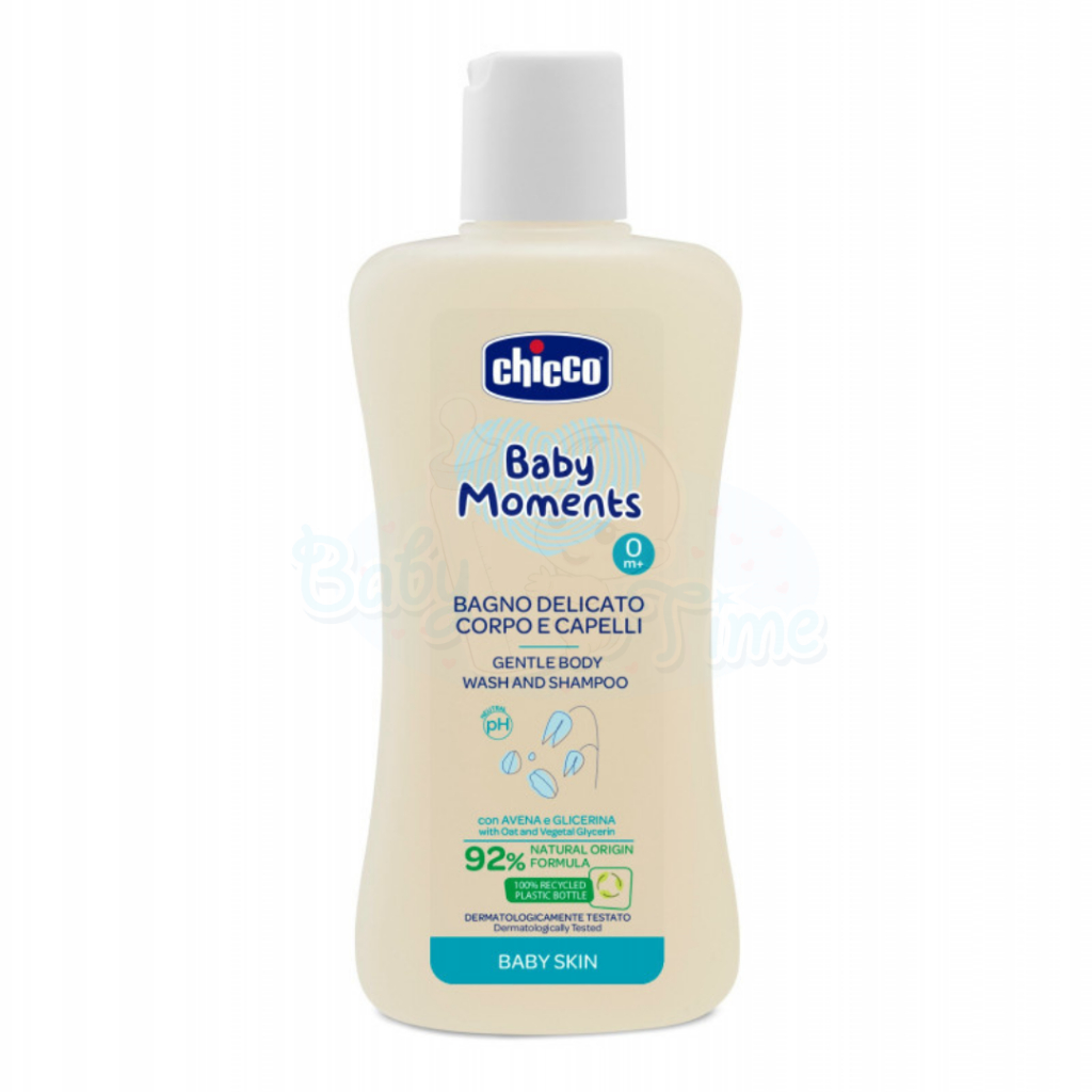 Chicco Baby Moments Gentle Body Wash and Shampoo Baby Skin 500ml