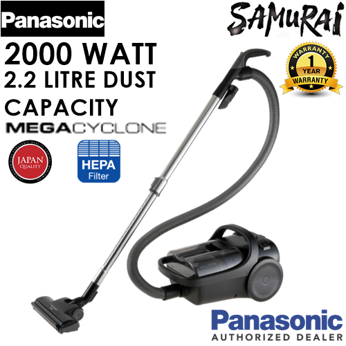 PANASONIC CYCLONE BAGLESS CANISTER VACUUM CLEANER WITH HEPA FILTER