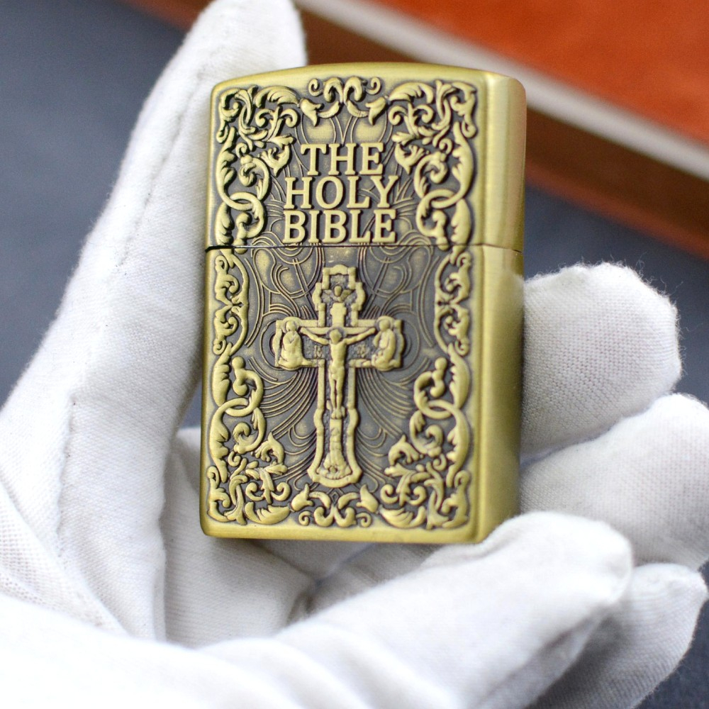 The Holy Bible Emboss Soft Flame Butane Gas Lighter Shopee Malaysia