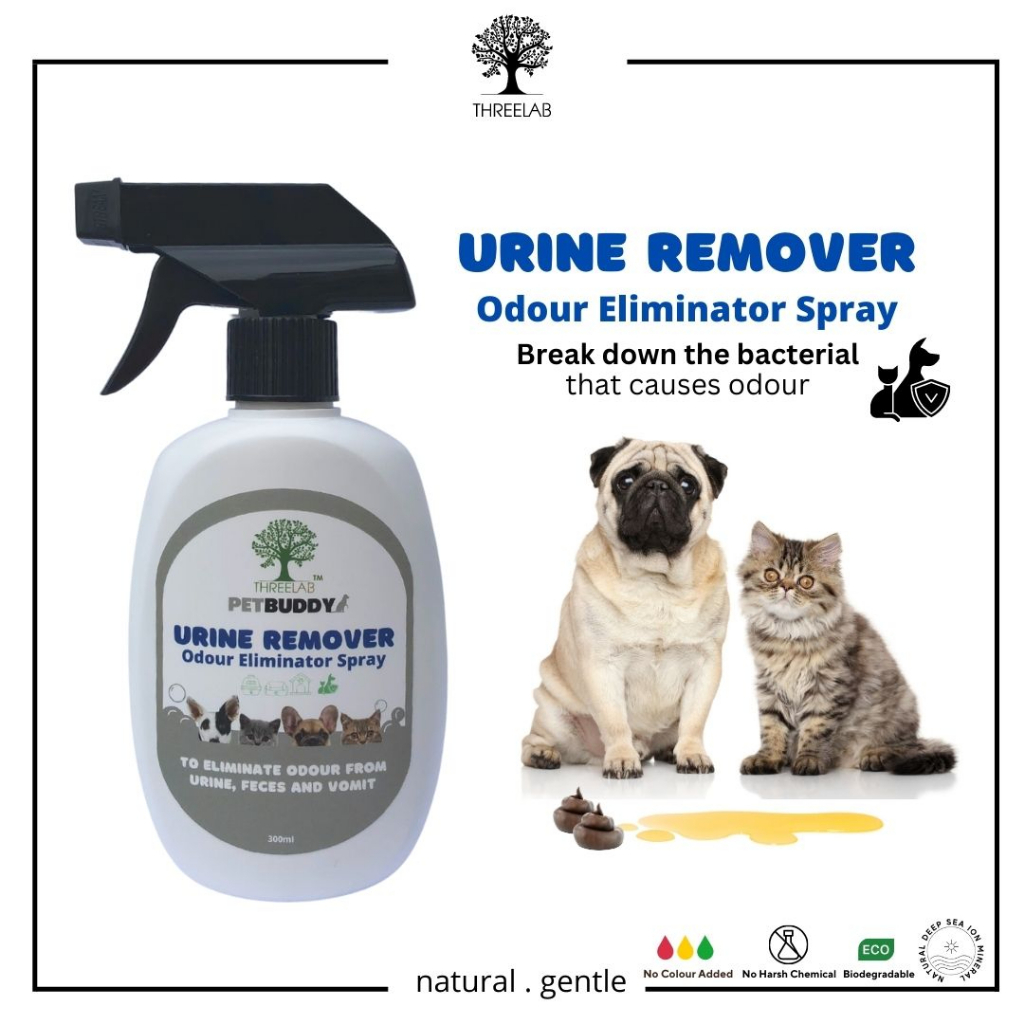 Threelab Urine Remover Pet Odour Eliminator Spray MUST TRY