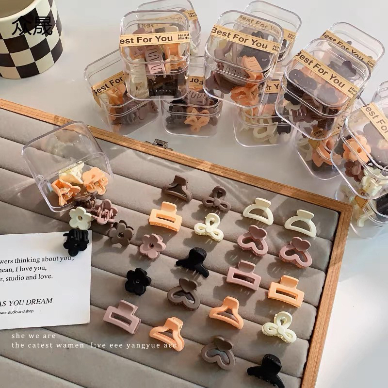 small hair clips box hair claw Korea hair clip hair pins pin rambut