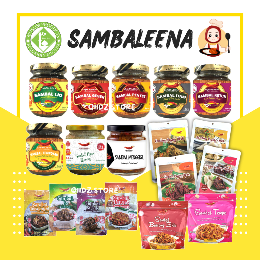 Hq Sambaleena Sambal Itam Sambal Ketuk Sambal Penyet Sambal