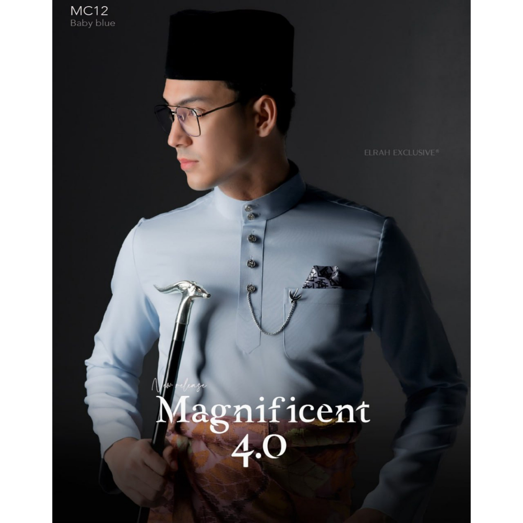 ELRAH BAJU MELAYU BABY BLUE / SOFT BLUE / BIRU CAIR (PERCUMA SAMPIN ...