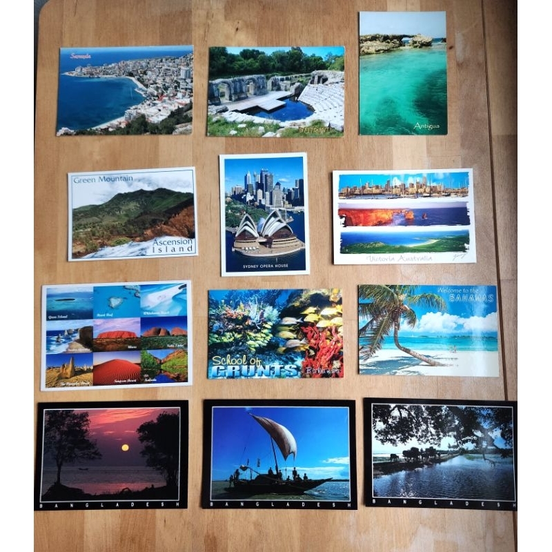 Scenery / View Postcards from Albania/Australia/Bangladesh/Bhutan/Bosnia/Brazil/Brunei/Bulgaria/Cambodia/Cyprus