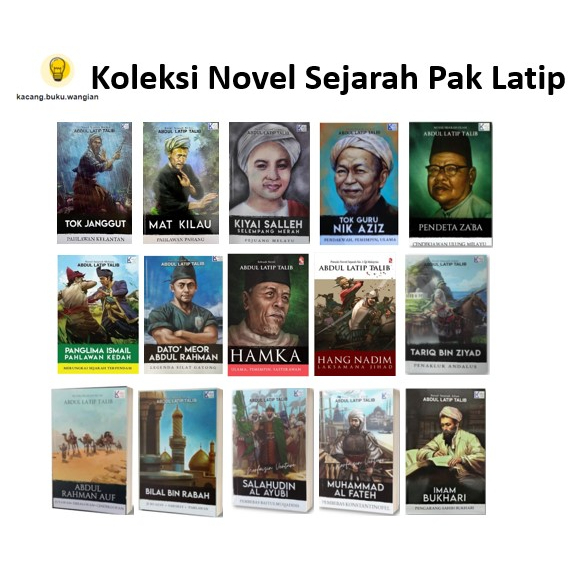 50 Novel Sejarah Abdul Latip Talib Mat Kilau Tok Janggut Salahudin