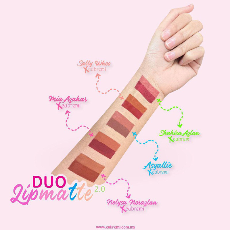 Lipmatte Duo 2.0 Cubremi X Tiktoker | Shopee Malaysia