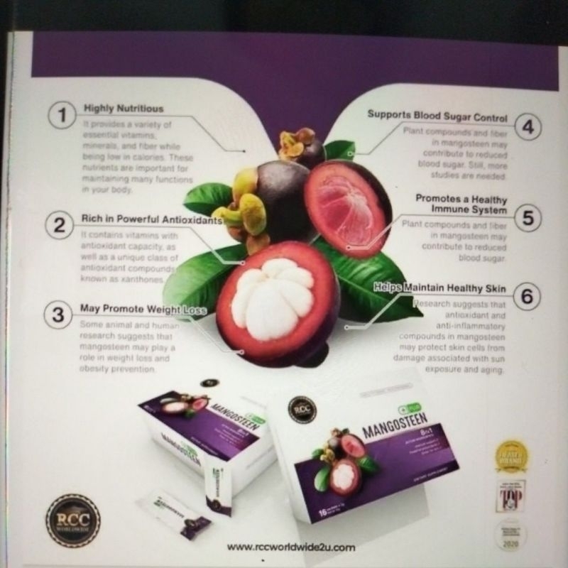 Mangosteen Plus rcc stevia 8 in 1(rwr) Shopee Malaysia