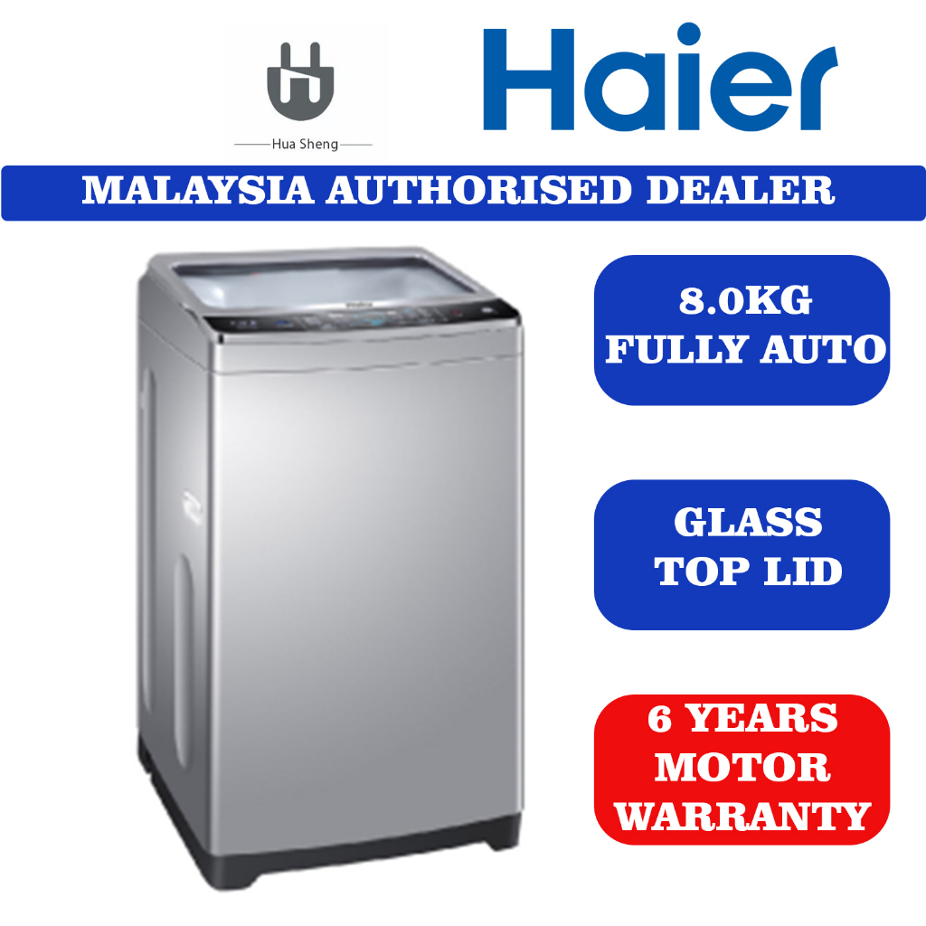 Haier 8KG Top Load Fully Auto Washing Machine HWM80M826 Shopee Malaysia