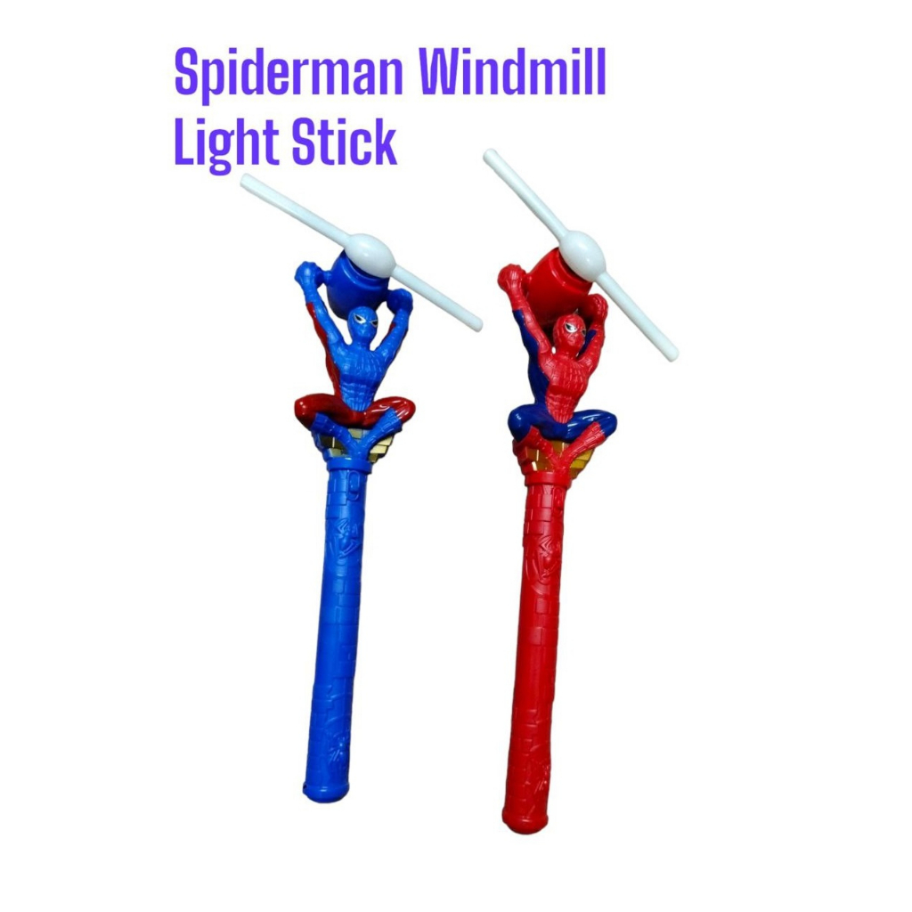 Windmill Light Stick Toy Hero SpiderM / CAPTAIN A **FREE Battery
