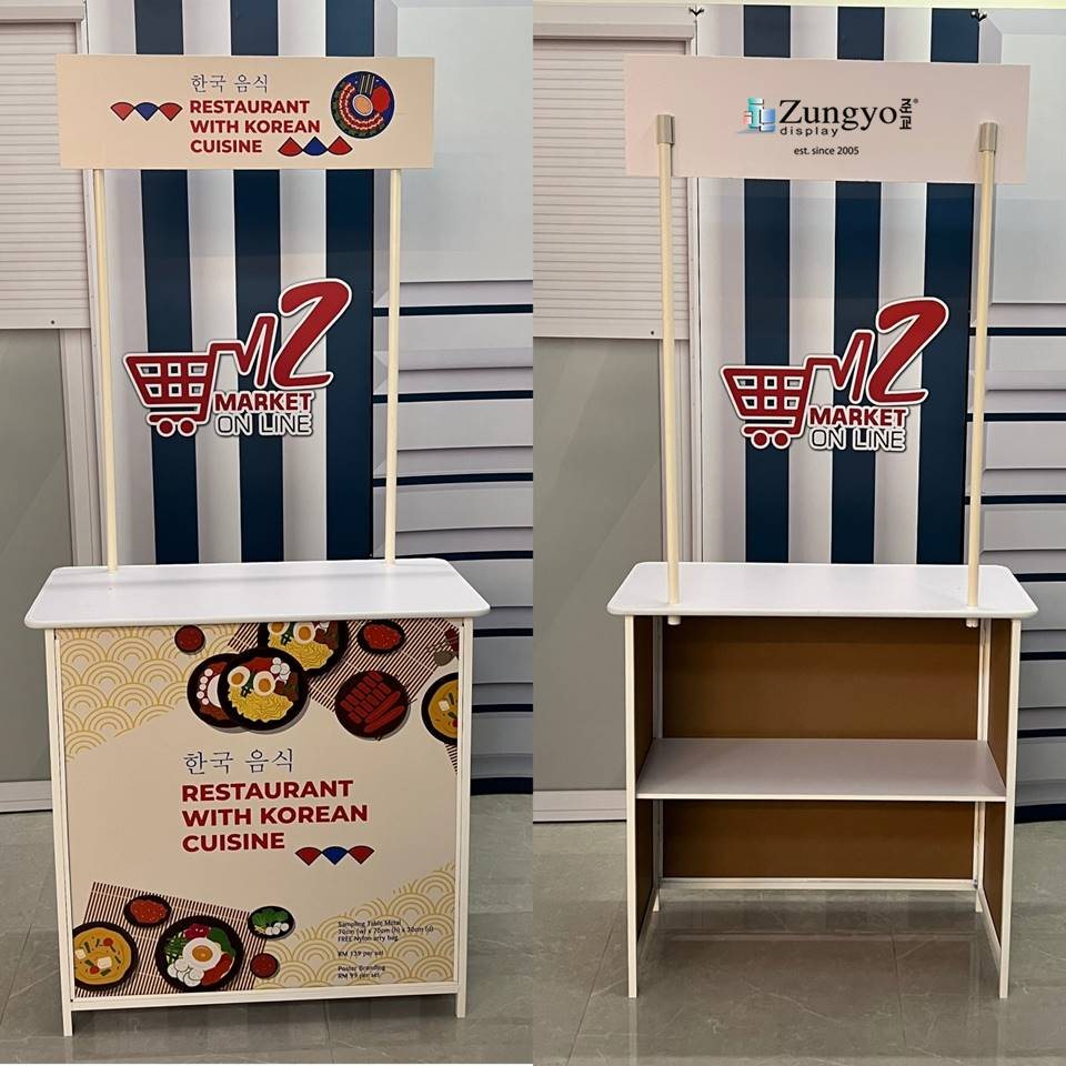 Portable Sampling Booth Table Promotion Counter Display Foldable Table Design