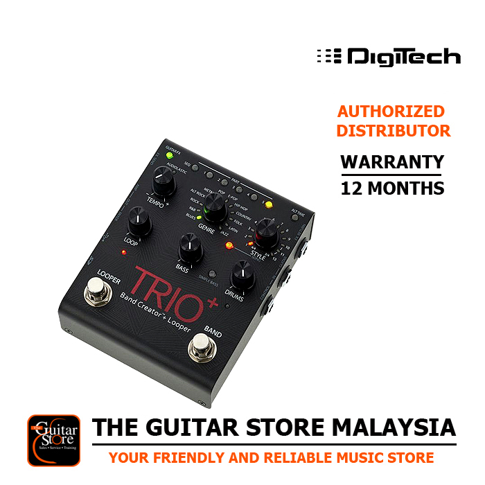 Digitech Trio+ Band Creator & Looper Guitar Effect Pedal (Trio / Plus