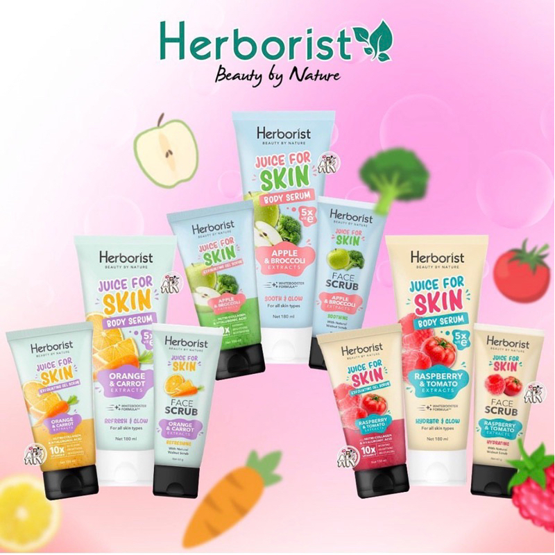HERBORIST Juice For Skin BODY SERUM FACE SCRUB Shopee Malaysia