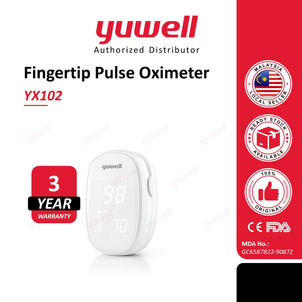 [Official] Yuwell YX102 Fingertip Spo2 Pulse Oximeter Digital LED Health Oxygen Monitor