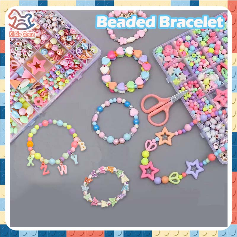 【⭐Local Shop⭐】24 Grid Beads Set Handmade Material Set Toys Girl Jewelry Making DIY Craft Accessories Set Kid Toys