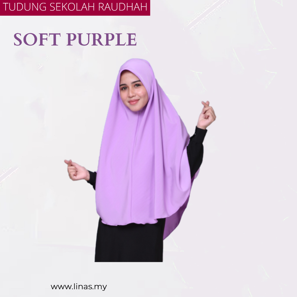 LINAS FASHION | TUDUNG LABUH SEKOLAH RAUDHAH TAHFIZ VARIASI WARNA | UNIFORM SEKOLAH | SERAGAM SEKOLAH