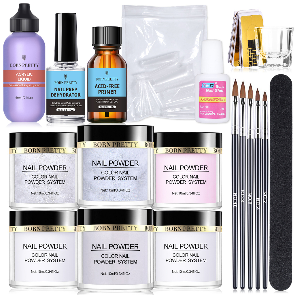 BORN PRETTY Acrylic Powder Nails with Acrylic Liquid Acrylic Nails