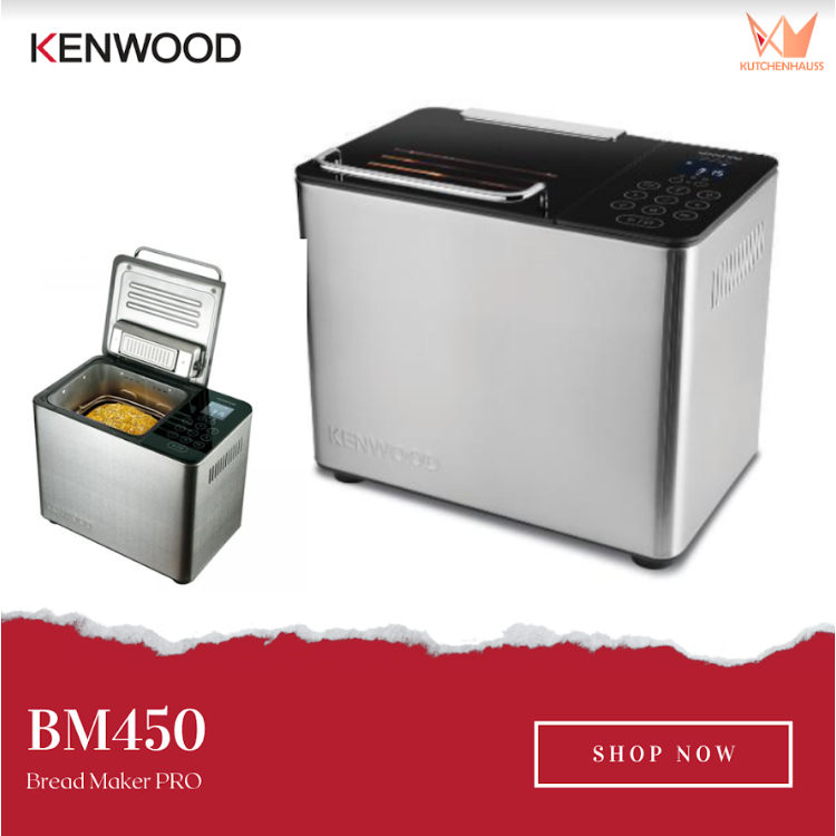 Kenwood Bread Maker Metal with Touch Control BM450 - Bread & Waffle Makers / Mesin Buatan Roti / KUTCHENHAUSS