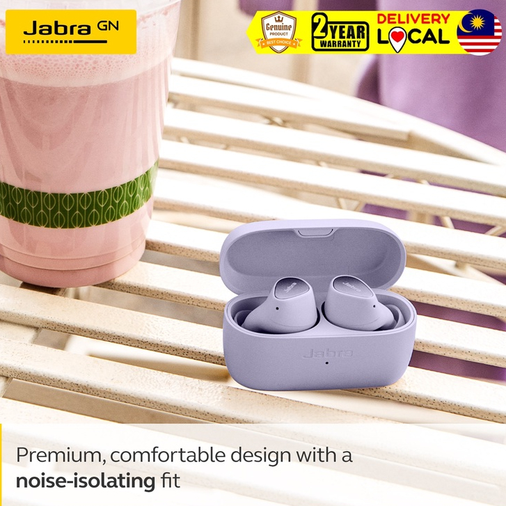 Original Jabra ELITE 3 Noiseisolating design & HearThrough True