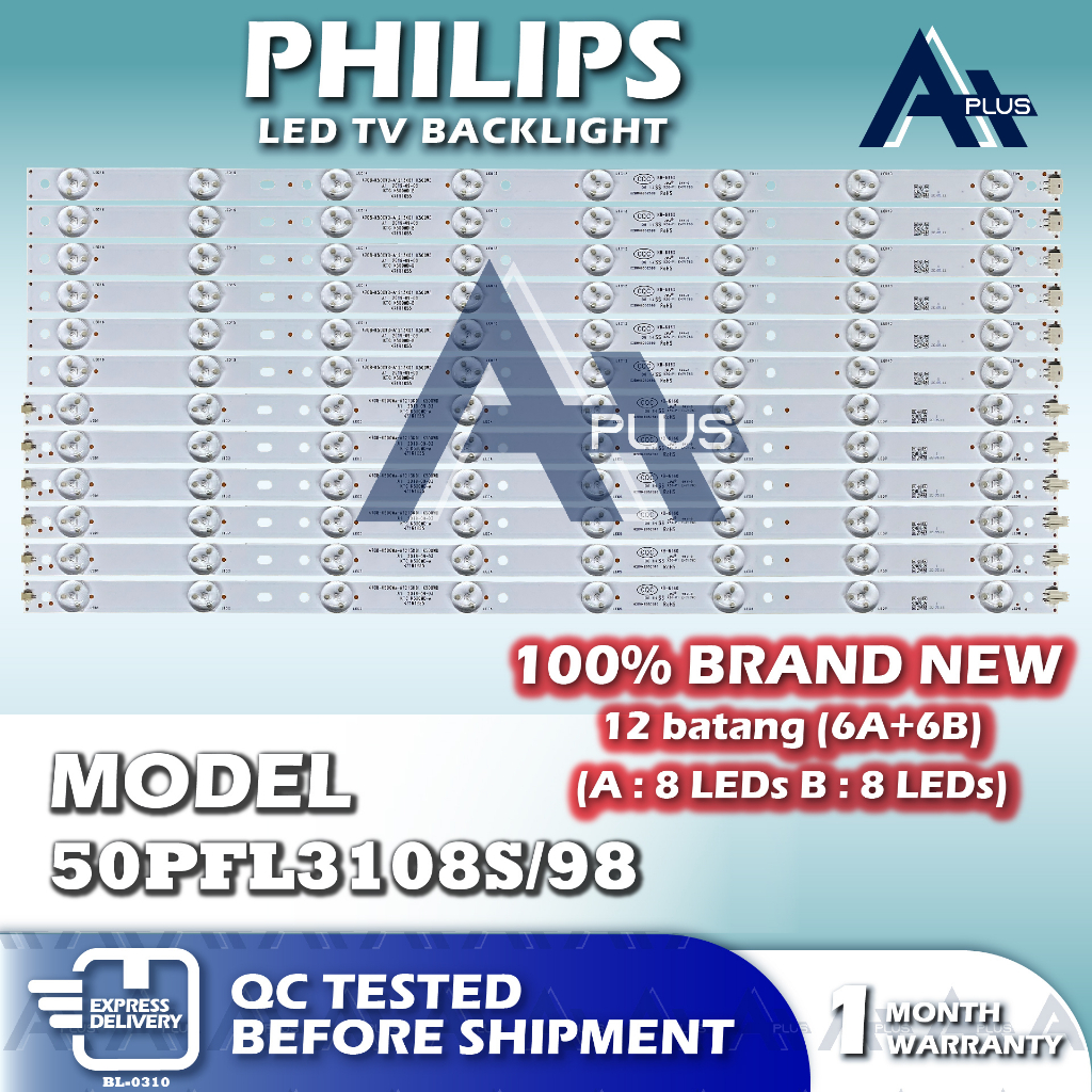 50PFL3108S/98 PHILIPS 50" LED TV Backlight 50 INCH Lampu TV 50PFL3108S-98 50PFL3108S 50PFL3108