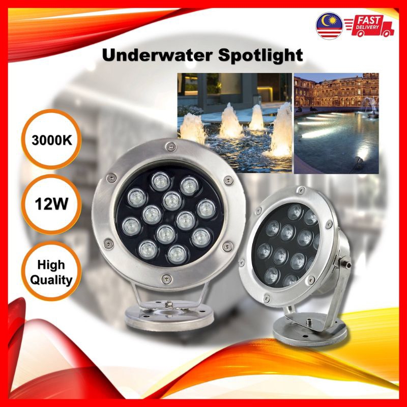 Underwater Under Water Pond Fountain Pool Waterproof Spotlight 