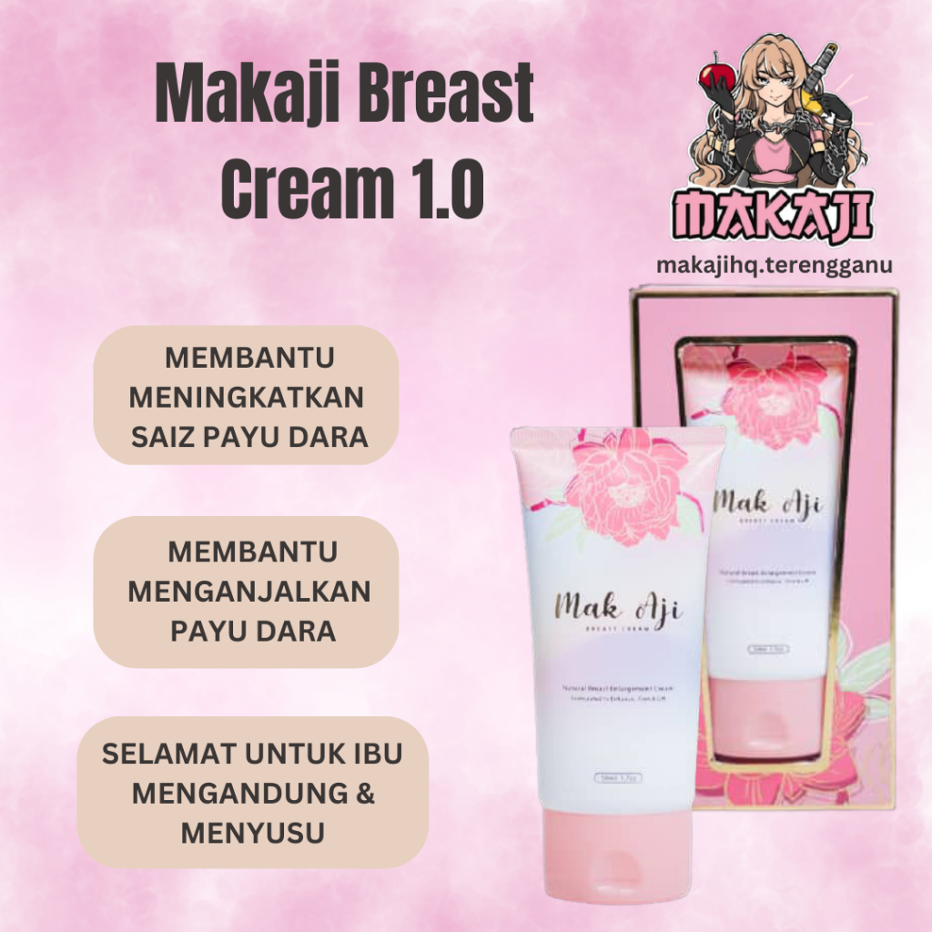 Sales Makaji breast cream 1.0 by Cik epal (KKM approved) Shopee Malaysia