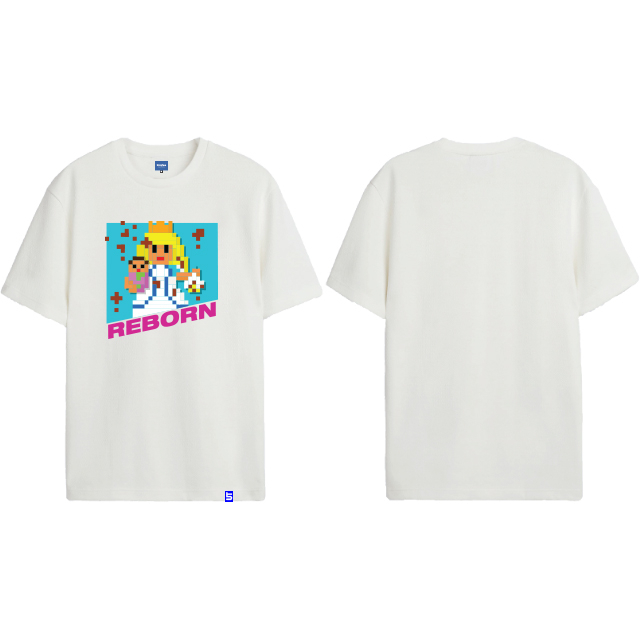 Forever Young Cartoon Series Pixel Reborn Graphic Tee - CH18949GP ...