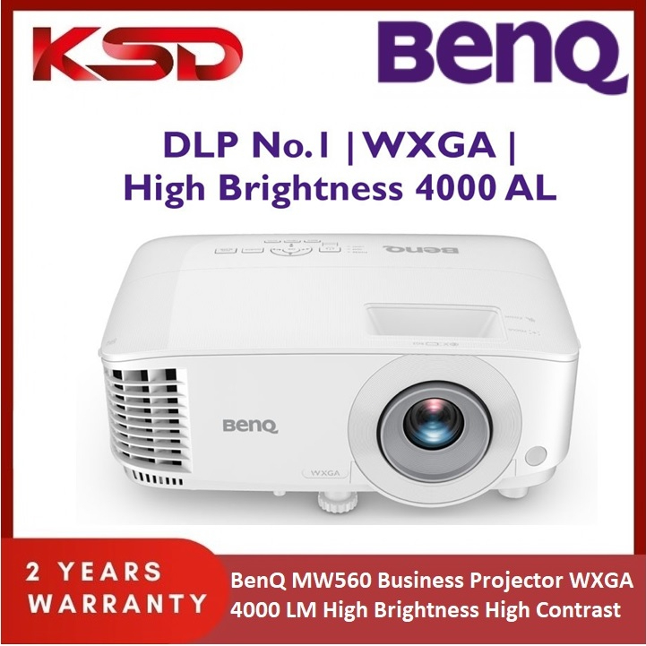 Benq MW560 Proiettore WXGA 1280x800 – 4000 ANSI Lumen, 20000:1, Bianco, Con Messa A Fuoco Manuale - 2