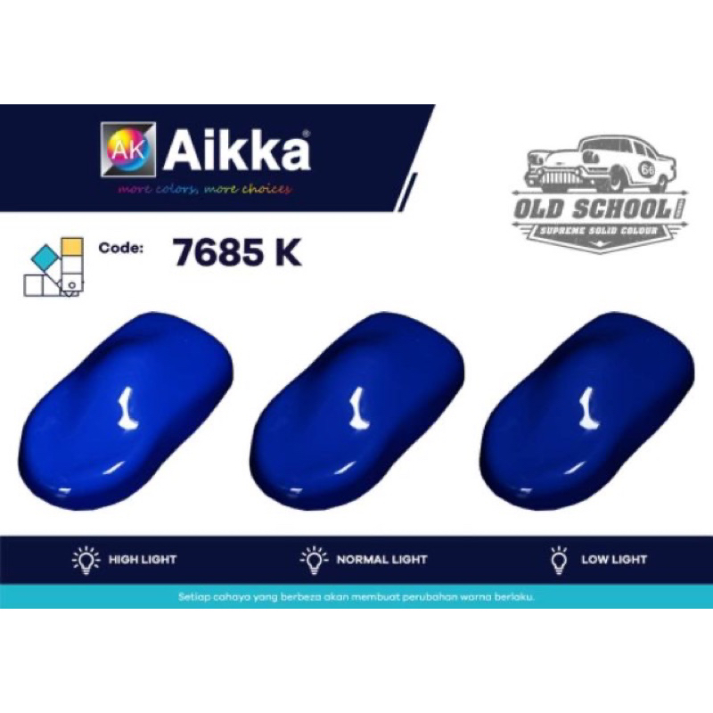 AIKKA 7685K OLD SCHOOL SUPREME SOLID COLOUR 2K CAR PAINT / CAT KERETA 2K Shopee Malaysia